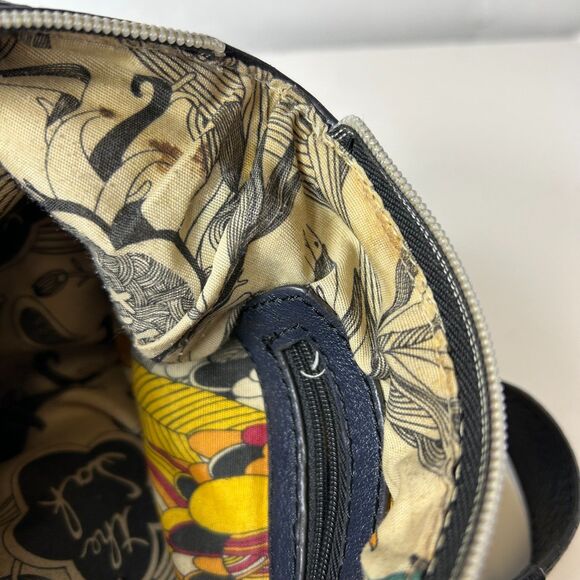 The Sak Pax Black Supple Leather Convertible Crossbody Shoulder Clutch Bag - Picture 7 of 14